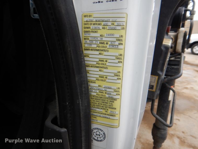 image for item DH5494 2014 International DuraStar 4300  utility / service truck