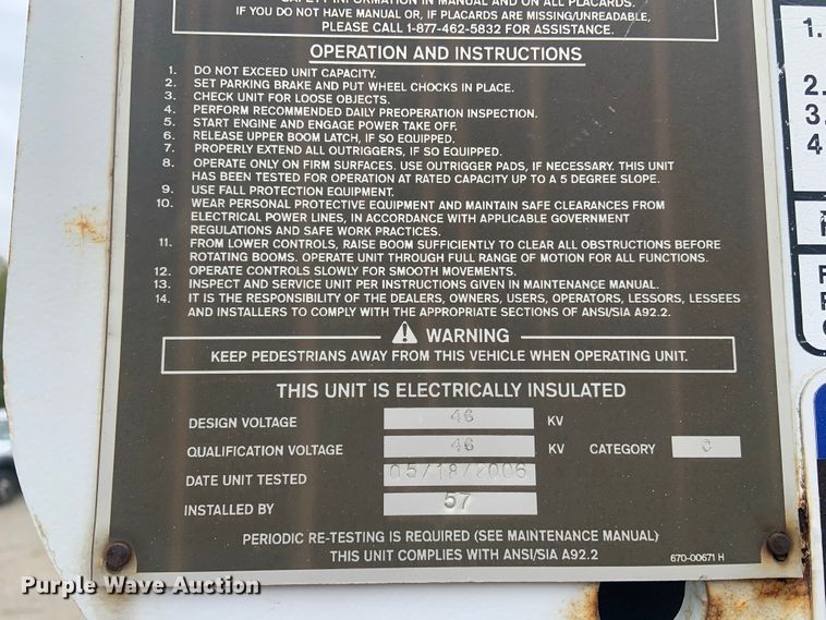 image for item DH5852 2006 Ford F550 Super Duty XL  bucket truck