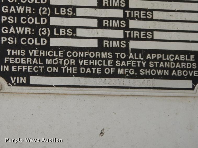 image for item DI6554 2000 Everlite Advantage Alumitech  end dump trailer