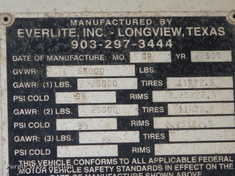 image for item DI6594 2007 Everlite Advantage Alumitech  end dump trailer