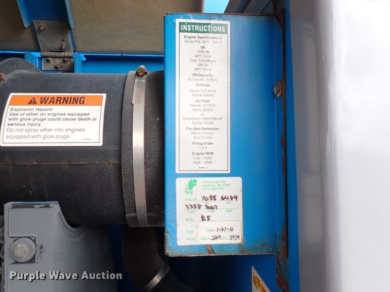 image for item DJ0172 2007 Genie S-65  boom lift