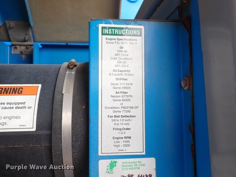 image for item DJ0172 2007 Genie S-65  boom lift