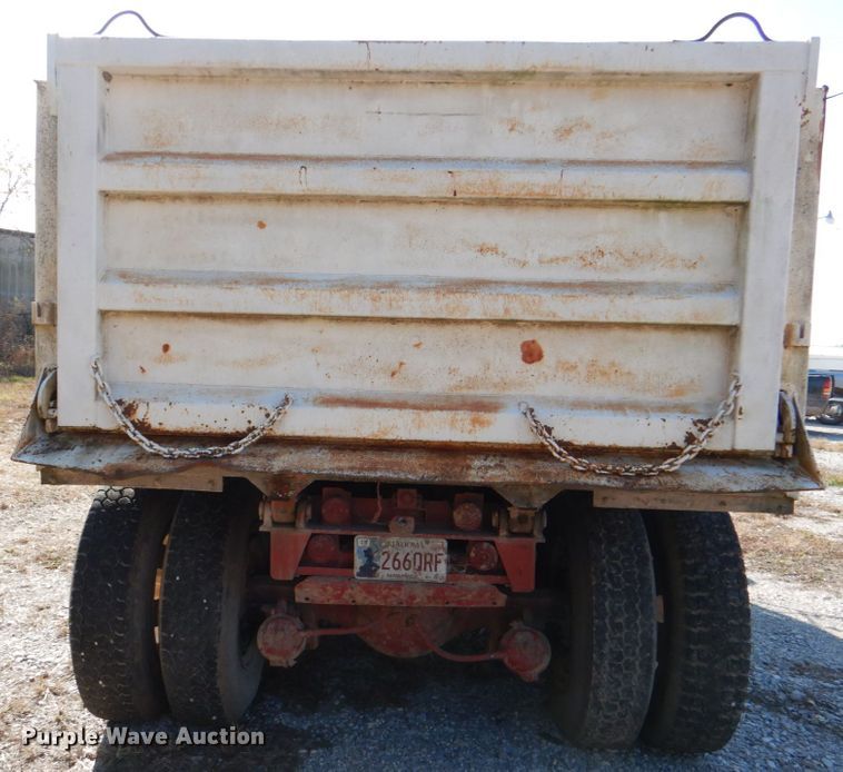 image for item DJ0290 1977 Autocar S64TF  dump truck