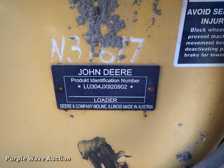 image for item DJ5651 2008 John Deere 304J  wheel loader