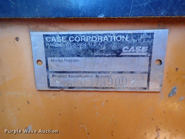 image for item DJ5654 2002 Case 70XT  skid steer loader