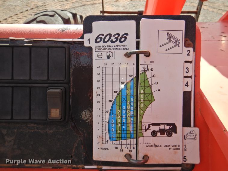 image for item DJ8477 2004 JLG 6036  telehandler