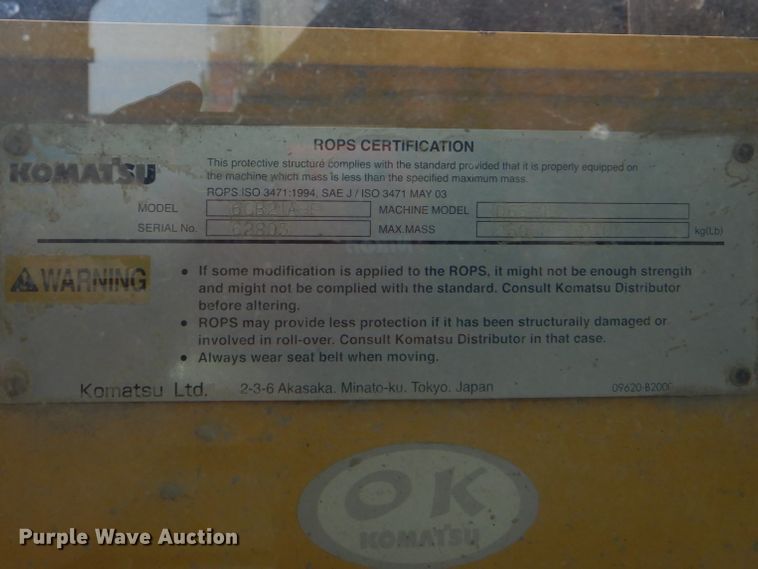 image for item DK5620 2007 Komatsu D65EX-15EO  dozer