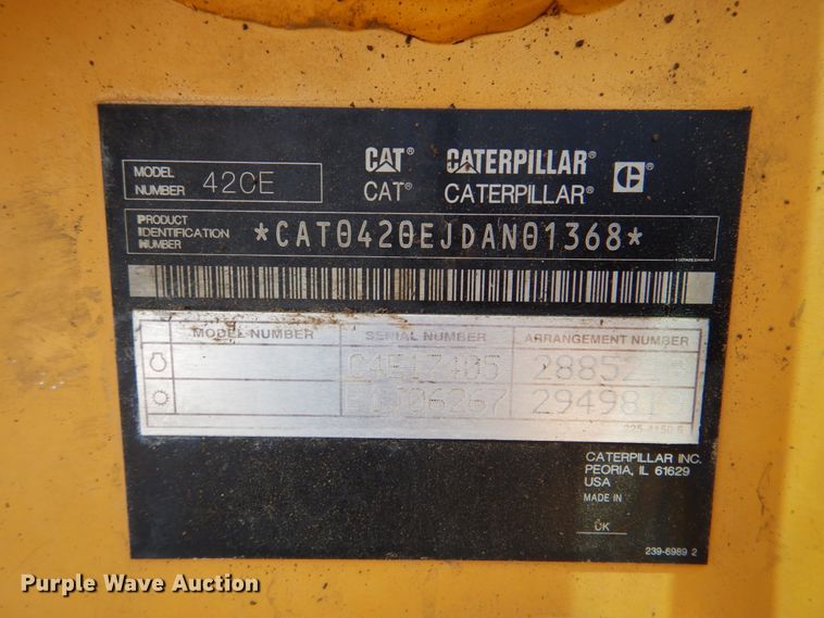 image for item DK5622 2011 Caterpillar 420E IT  backhoe