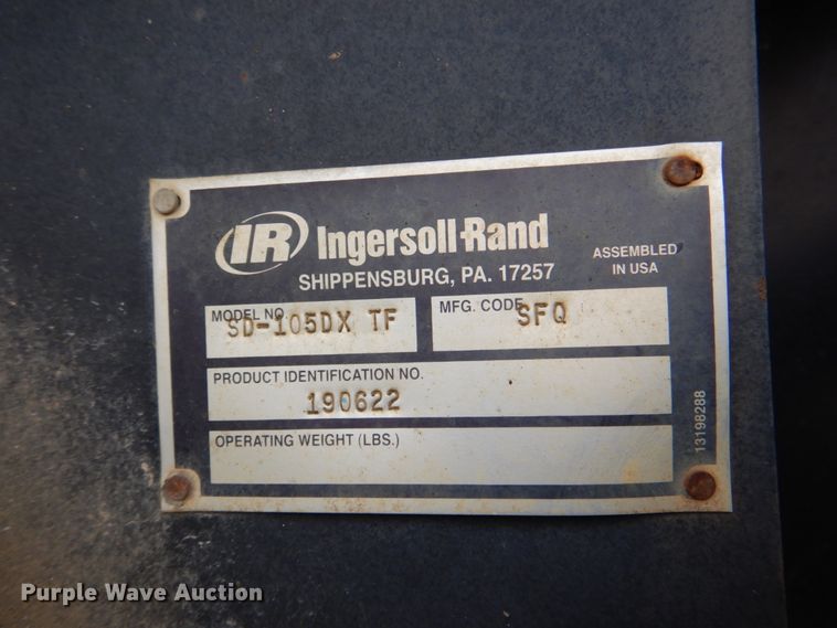image for item DK5623 2006 Ingersoll Rand SD-105DX  single drum vibratory roller