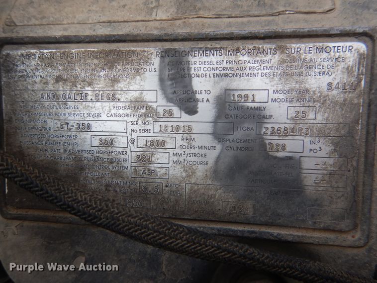 image for item DL8005 1991 Mack RD688S  dump truck