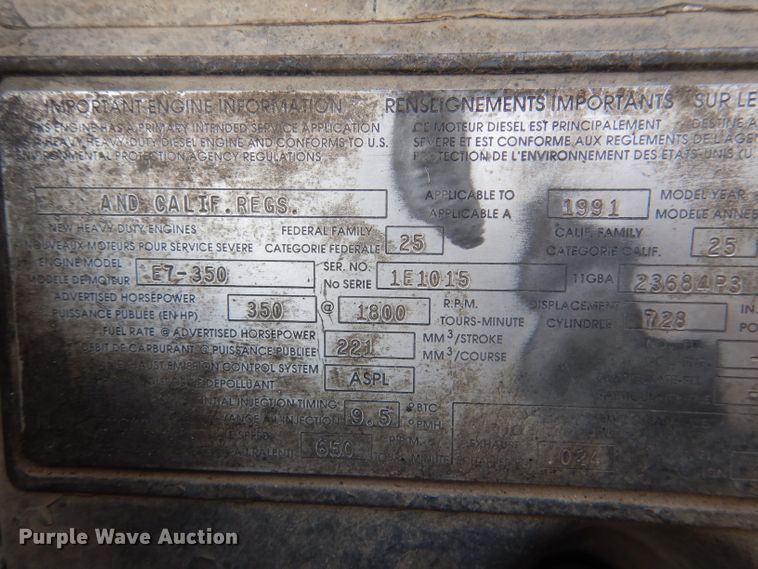 image for item DL8005 1991 Mack RD688S  dump truck