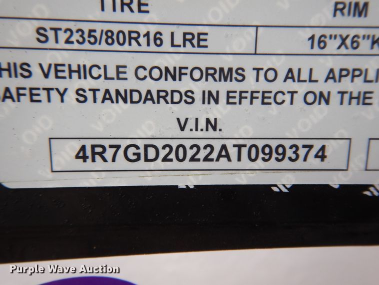 image for item DM2950 2010 Top Hat  end dump trailer