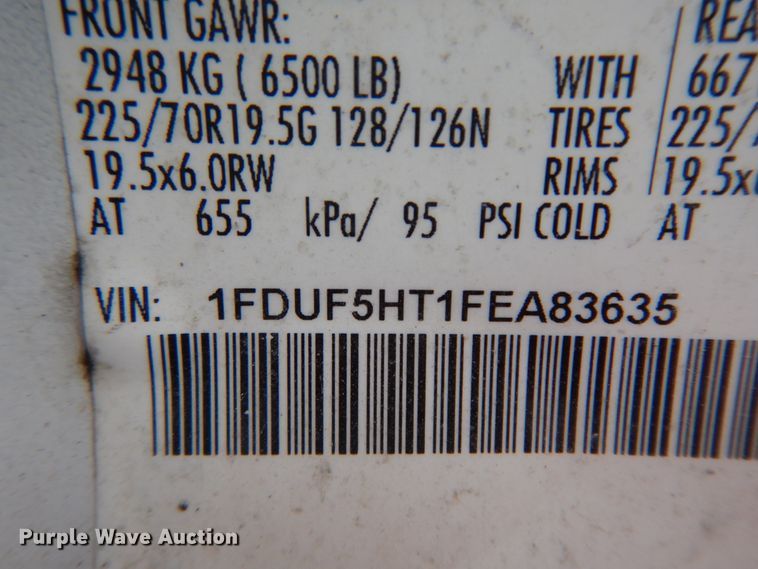 image for item DM2964 2015 Ford F550  bucket truck