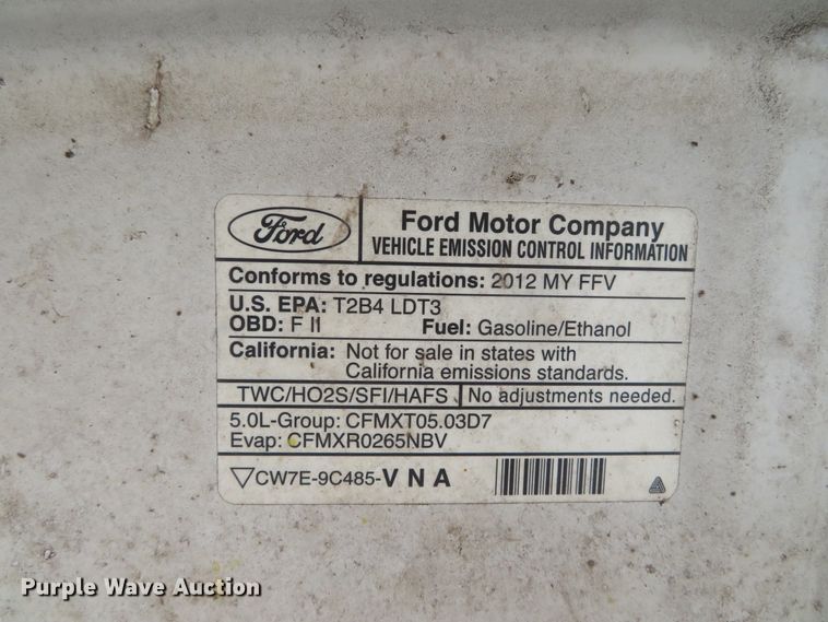 image for item DN5832 2012 Ford F150  SuperCab pickup truck