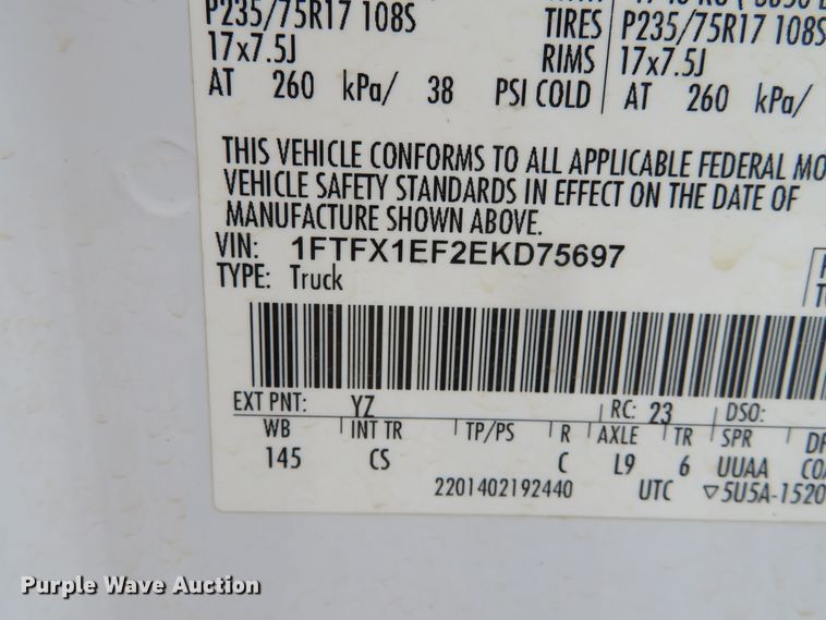 image for item DN5834 2014 Ford F150 XL  SuperCab pickup truck