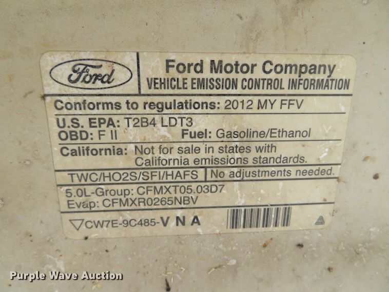 image for item DN5835 2012 Ford F150 XL  SuperCab pickup truck