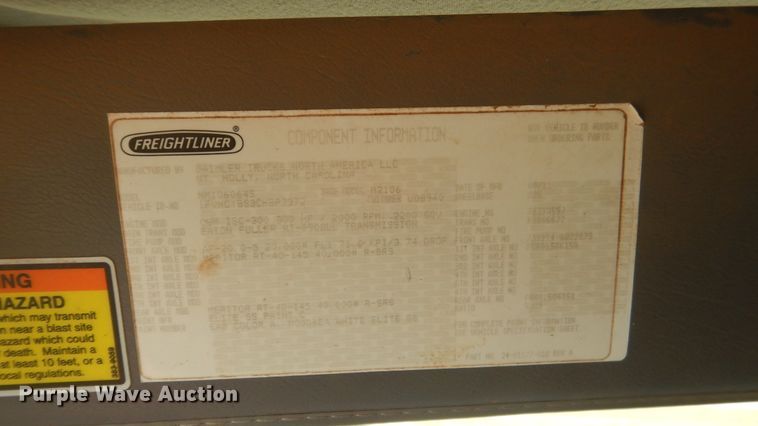 image for item ES9654 2012 Freightliner Business Class M2 106  water truck