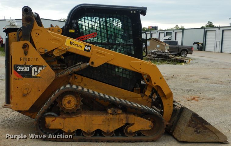 image for item ES9668 2016 Caterpillar 259D  tracked skid steer loader