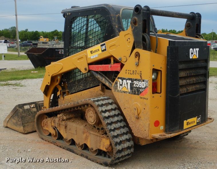 image for item ES9668 2016 Caterpillar 259D  tracked skid steer loader