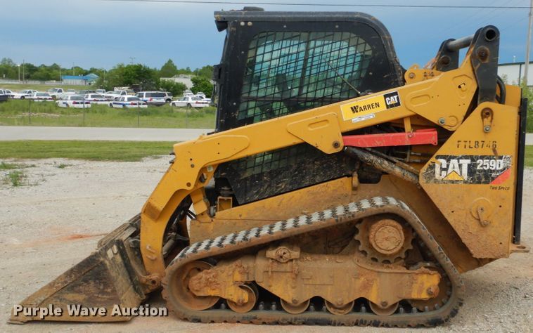 image for item ES9668 2016 Caterpillar 259D  tracked skid steer loader