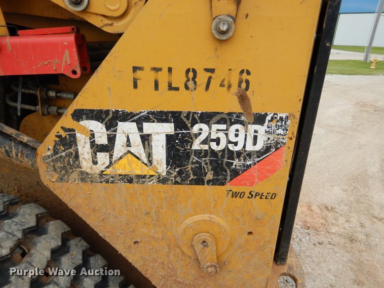 image for item ES9668 2016 Caterpillar 259D  tracked skid steer loader