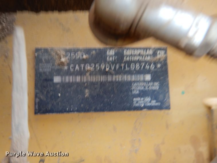 image for item ES9668 2016 Caterpillar 259D  tracked skid steer loader