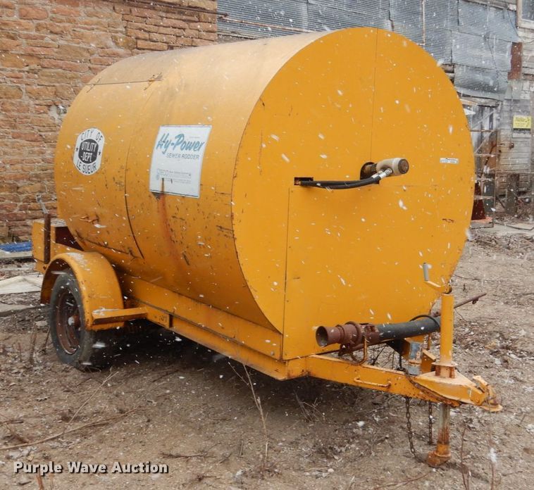 image for item HE9589 Hy Power sewer rodder trailer