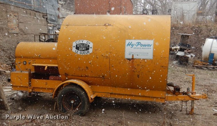 image for item HE9589 Hy Power sewer rodder trailer