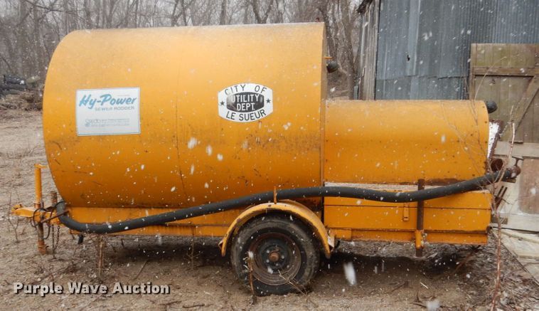 image for item HE9589 Hy Power sewer rodder trailer