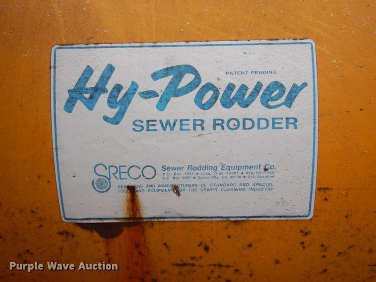 image for item HE9589 Hy Power sewer rodder trailer