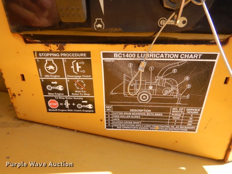 image for item HE9637 Vermeer BC1400  wood chipper