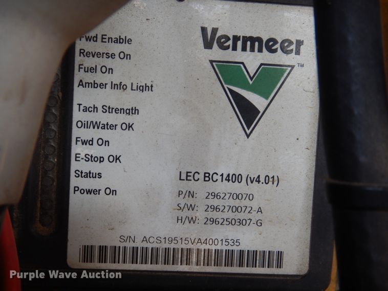 image for item HE9641 Vermeer BC1400XL  wood chipper
