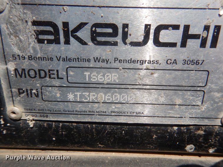 image for item HE9647 Takeuchi TS60R  skid steer loader