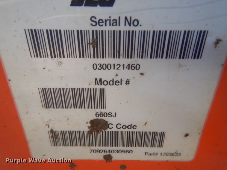 image for item HE9685 2008 JLG 660SJ  boom lift