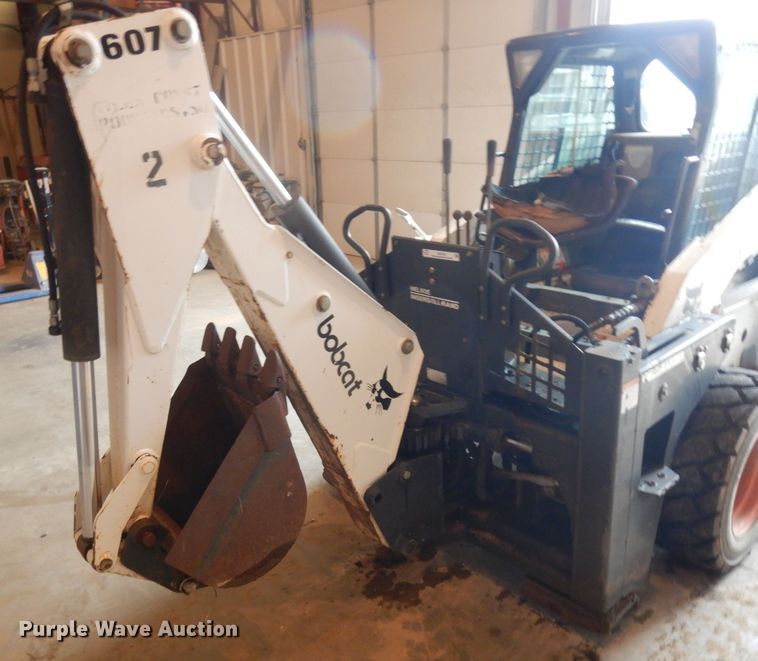 image for item ID9792 Bobcat 607 skid steer backhoe