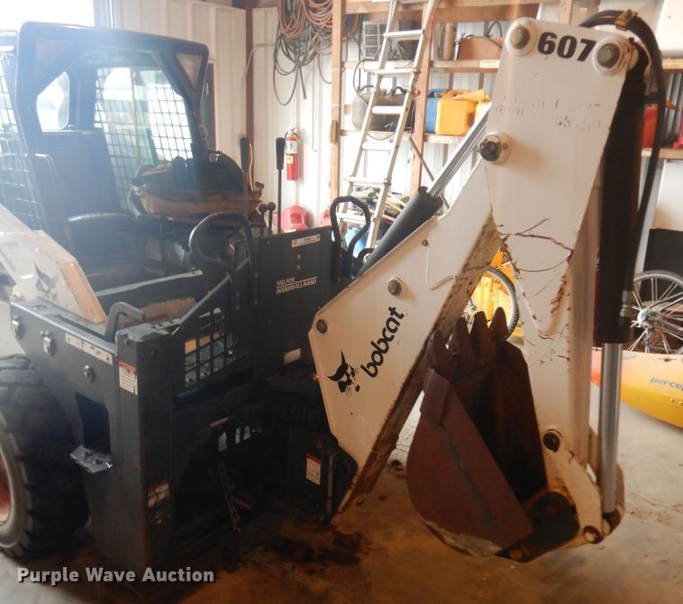 image for item ID9792 Bobcat 607 skid steer backhoe