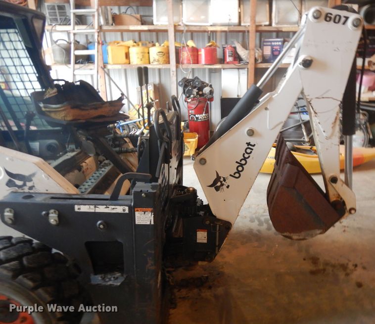 image for item ID9792 Bobcat 607 skid steer backhoe
