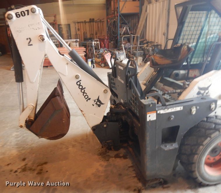 image for item ID9792 Bobcat 607 skid steer backhoe
