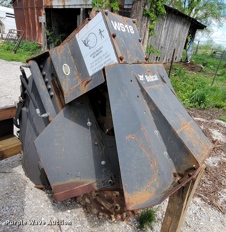 image for item IF9749 Bobcat WS18 skid steer rock saw