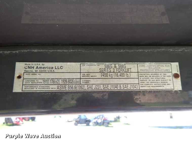 image for item IL9300 2012 Case 586G  forklift