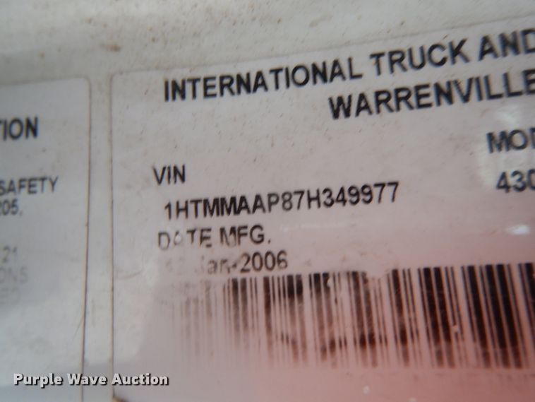 image for item IL9335 2007 International 4300  forestry bucket truck