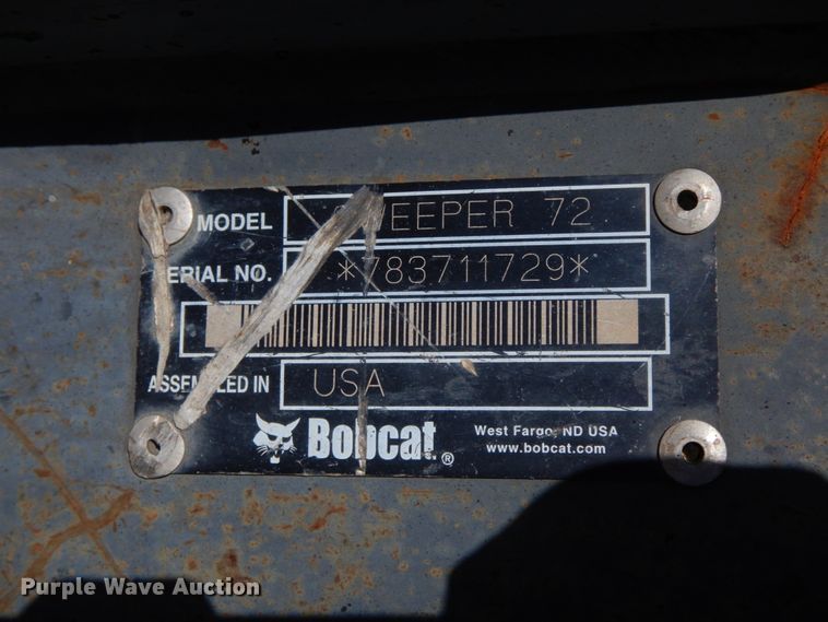 image for item IL9339 Bobcat Sweeper 72 skid steer sweeper