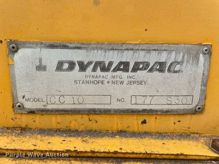 image for item IR9916 Dynapac CC10  double drum vibratory roller