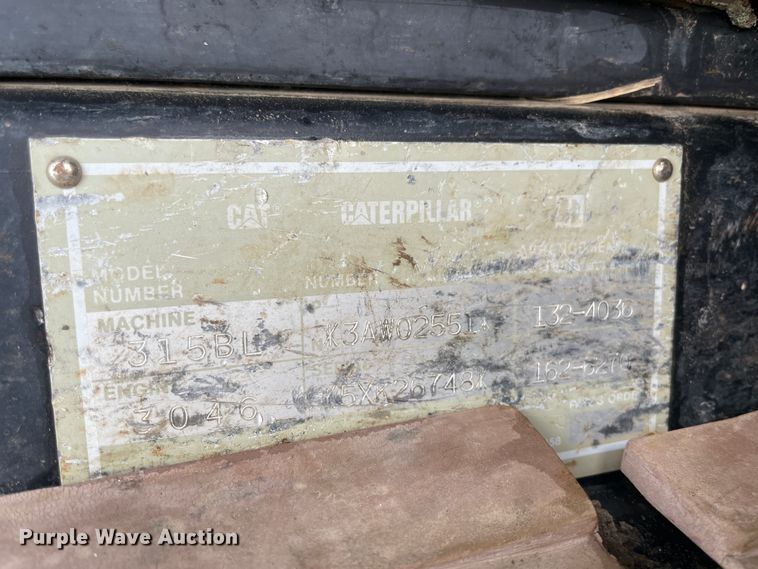 image for item IR9929 2000 Caterpillar 315B L  excavator