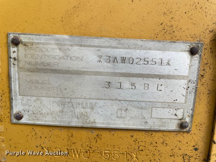 image for item IR9929 2000 Caterpillar 315B L  excavator