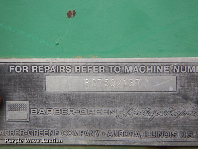 image for item IY9710 1990 Barber Greene BG750  road widener