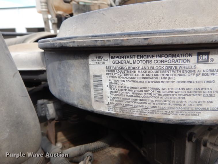 image for item IY9721 1998 GMC C6500  dump truck