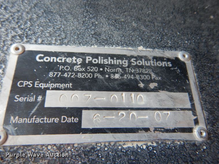 image for item IY9732 Concrete polishing solution equipment