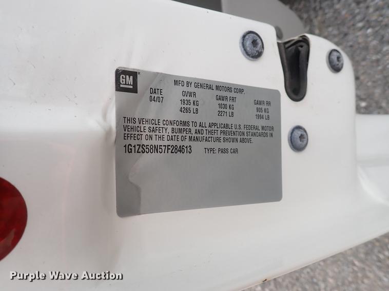 image for item DJ5552 2007 Chevrolet Malibu