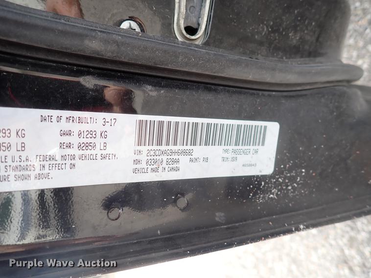 image for item DJ5554 2017 Dodge Charger Police